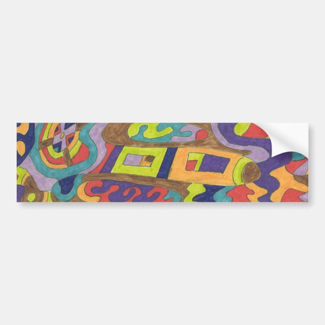 Joyfull Noise, abstract Bumper Sticker (Front)