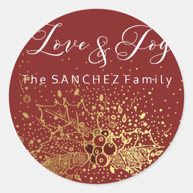 Joyfully Confetti Classic Round Sticker, Matte Sticker (Front)