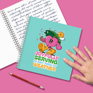Joyfully Serving In Any Kind Of Weather Notebook