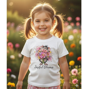 Joyiful Blooms Cute Pig Baby T-Shirt
