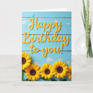 Joyous Birthday Wood Card