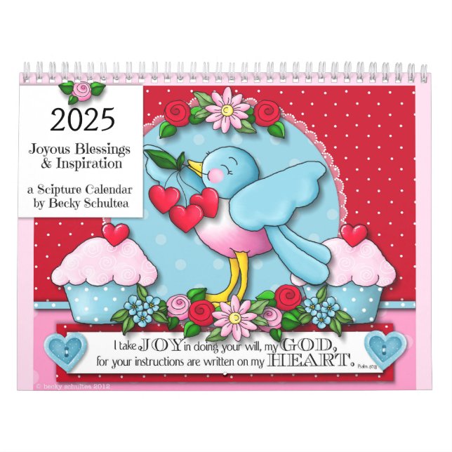 "Joyous Blessings & Inspiration" 2025 Calendar (Cover)