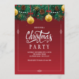 Joyous Christmas Party Invitation