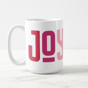 Joyous   Colourful Modern Bold Trendy Typographic Coffee Mug
