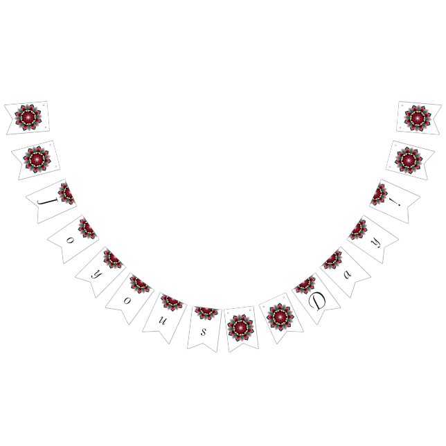 Joyous Day! Mandala in deep pink Bunting (All)