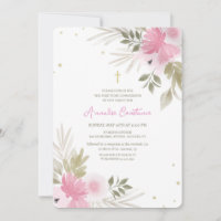 Joyous Floral Religious Invitation