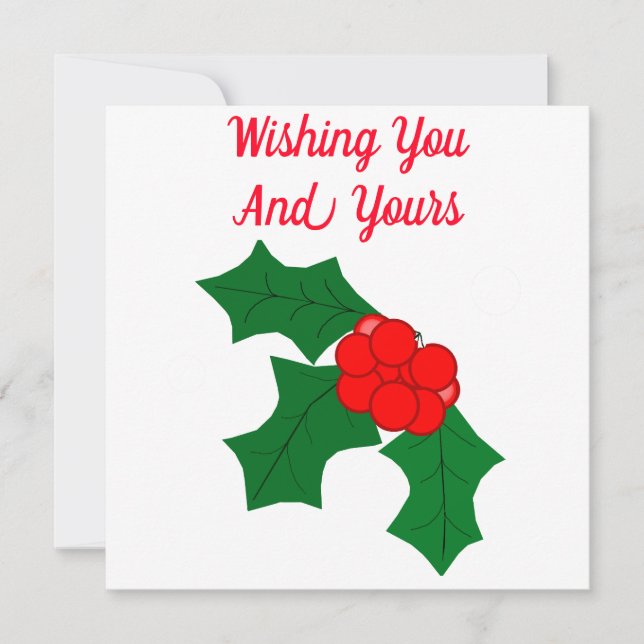 Joyous Holiday Season Card (Front)