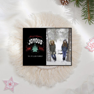 Joyous Holiday Season Classical Photo Postcard