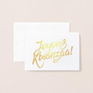 Joyous Kwanzaa Foil Card