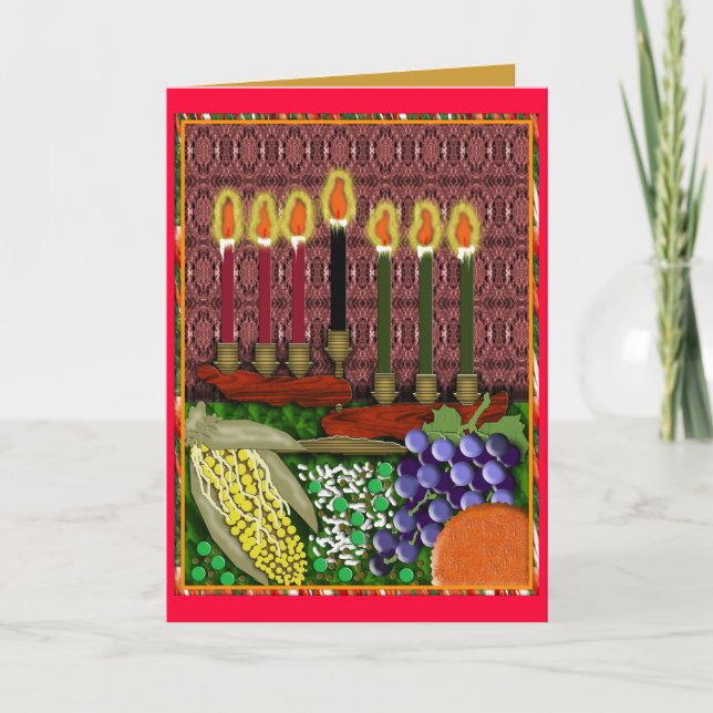 joyous kwanzaa holiday card (Front)