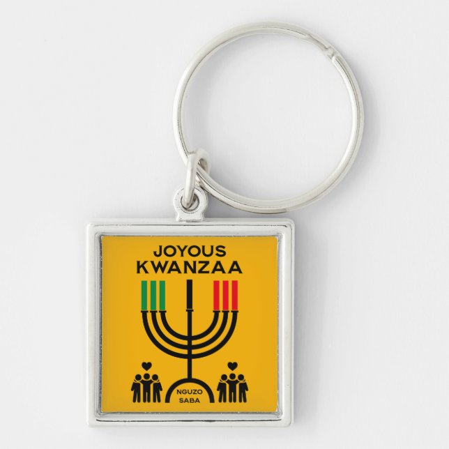Joyous Kwanzaa Key Ring (Front)