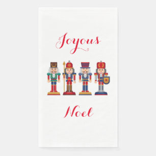 Joyous Noel Nutcracker Paper Guest Towel Napkin