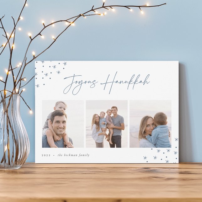 Joyous Sketch | Hanukkah Photo Collage Holiday Card (Creator Uploaded)