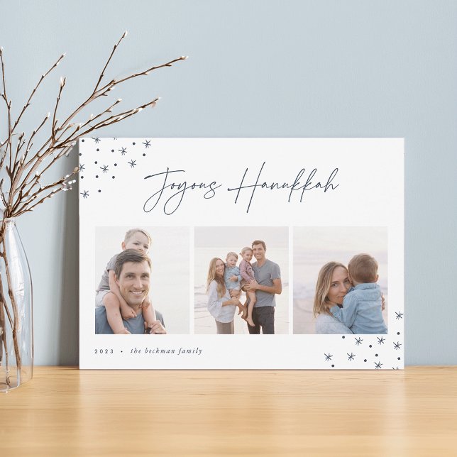 Joyous Sketch | Hanukkah Photo Collage Holiday Card (Creator Uploaded)