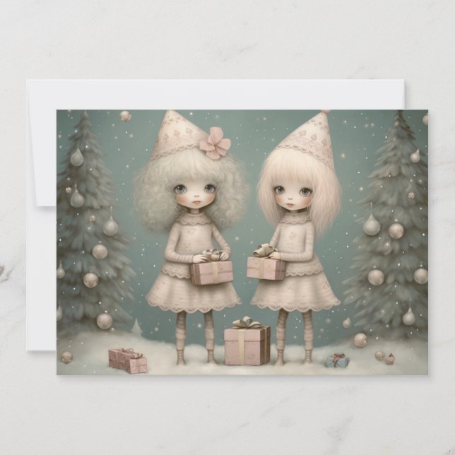 Joyous Times: Wishing You a Merry Christmas Holiday Card (Front)