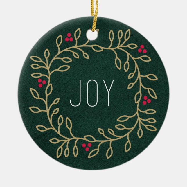 Joyous Tradition Ceramic Tree Decoration (Front)