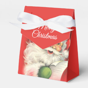 Joyous Vintage Santa Claus Tent Box