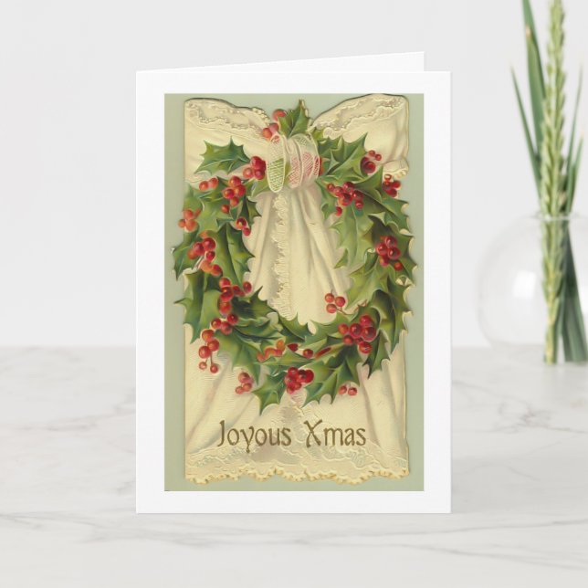 Joyoux Christmas -Victorian Christmas card (Front)