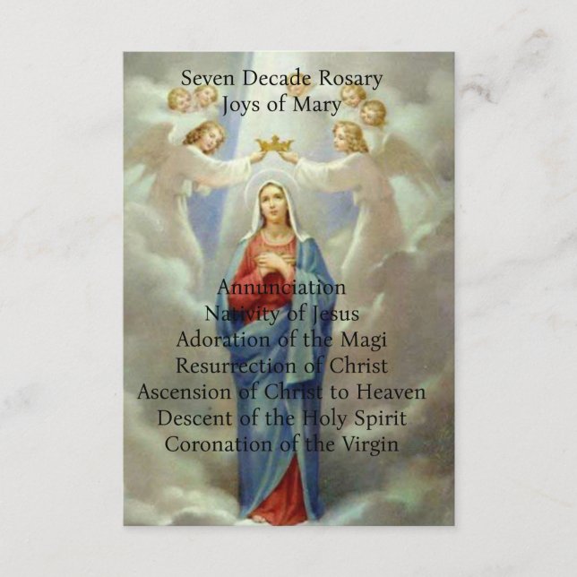 Joys of Mary  Enclosure Card (Front)