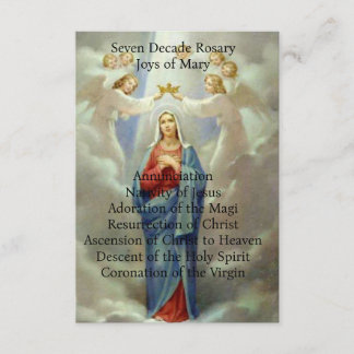 Joys of Mary  Enclosure Card