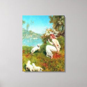 Joys of Spring (by John Collier) Canvas Print