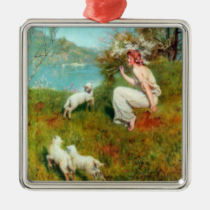 Joys of Spring (by John Collier) Metal Tree Decoration