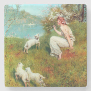 Joys of Spring (by John Collier) Stone Coaster
