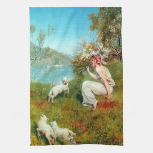 Joys of Spring (by John Collier) Tea Towel