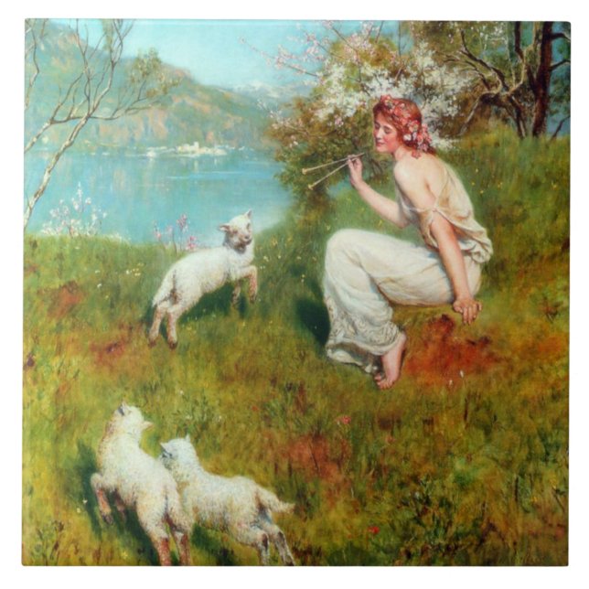 Joys of Spring (by John Collier) Tile (Front)