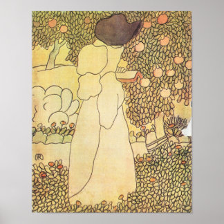 Jozsef Rippl-Ronai - Lady in her garden Poster