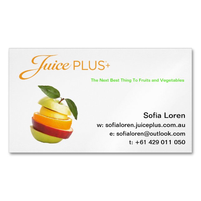 JP+ Magnet Sliced Fruit Orange Logo (Customise) (Front)