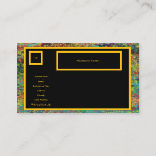 JP's Artsy Ware Specialty Business Card Template 
