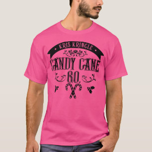 jqNr Candy Cane Christmas Pajama Merry Xmas Vibes T-Shirt