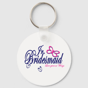 Jr. Bridesmaid/ Butterfly Theme Key Ring