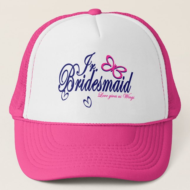 Jr. Bridesmaid/ Butterfly Theme Trucker Hat (Front)