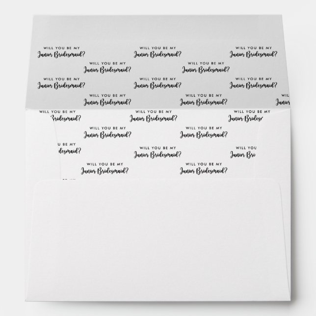 Jr Bridesmaid Envelope  (Back (Bottom))