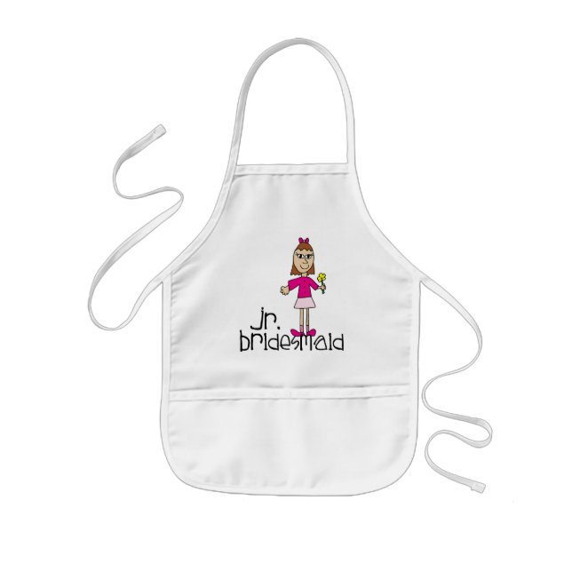 Jr. Bridesmaid Gifts and Favours Kids Apron (Front)