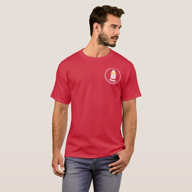 JRA Men's T-shirt – small circle light logo (Front Full)