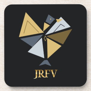 JRFV Tangram Nocturne Set of 6 Coaster