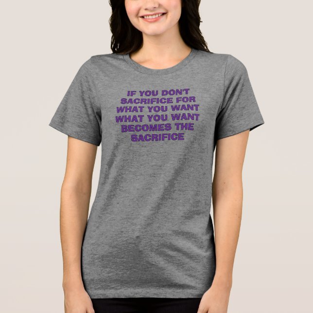 JRG Sacrifice 2S Tri-Blend Shirt (Front)