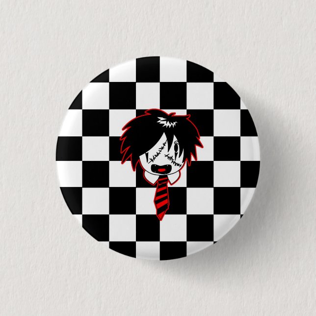 JROCK 3 CM ROUND BADGE (Front)