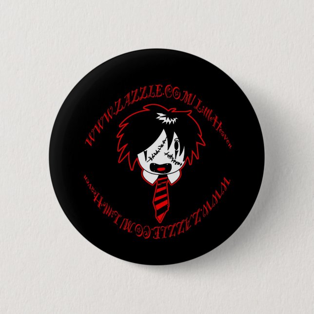 JROCK 6 CM ROUND BADGE (Front)