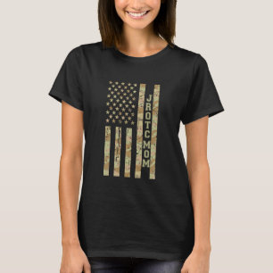JROTC Mum Proud Mum Military Family Desert Camo Di T-Shirt