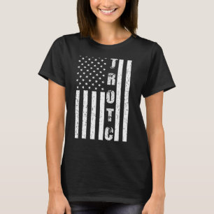 Jrotc Us Junior Rotc Distressed American Flag Cool T-Shirt