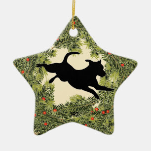 JRT Wreath Ceramic Tree Decoration