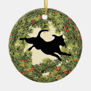 JRT Wreath Ceramic Tree Decoration