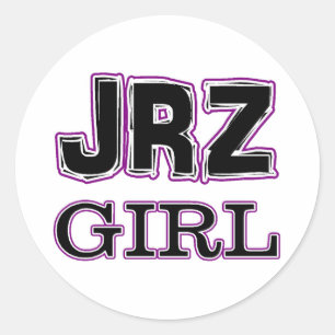 JRZ girl Classic Round Sticker