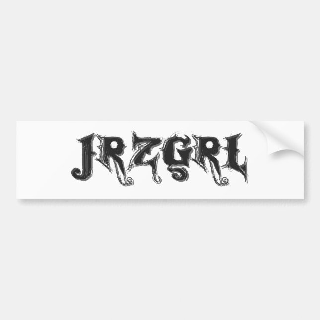 Jrzgrl Bumper Sticker (Front)