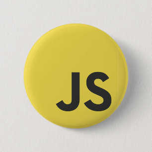 JS Java Script Programming Language 6 Cm Round Badge