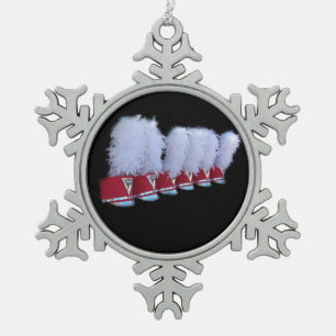 JSU SHAKO SNOWFLAKE PEWTER CHRISTMAS ORNAMENT
